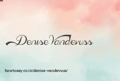 Denise Vandevuss