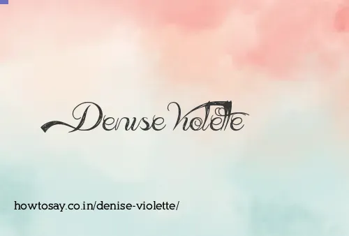 Denise Violette