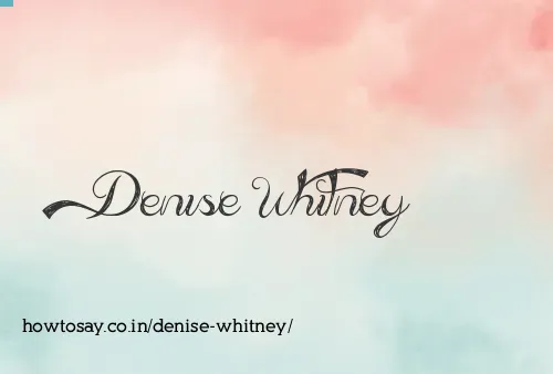 Denise Whitney