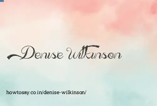 Denise Wilkinson