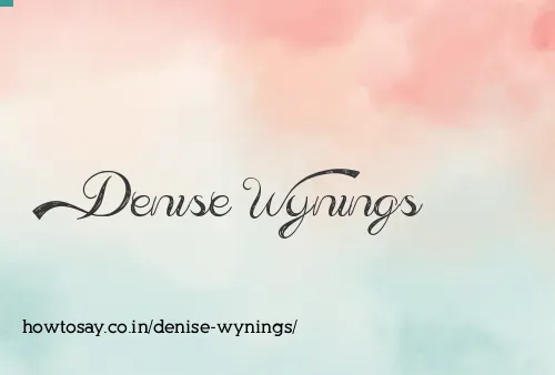 Denise Wynings