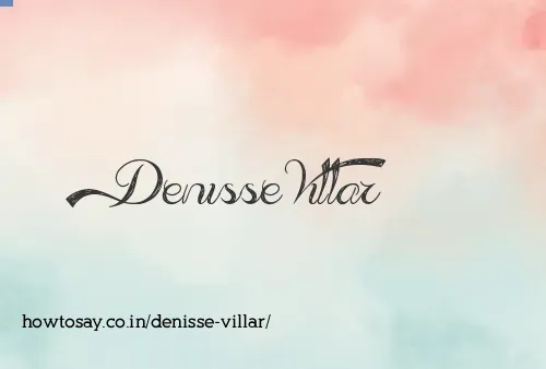 Denisse Villar