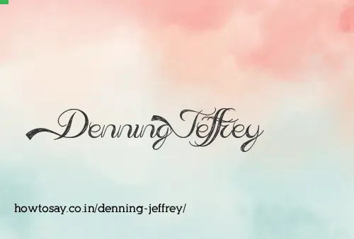Denning Jeffrey