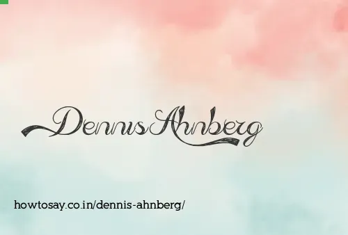 Dennis Ahnberg