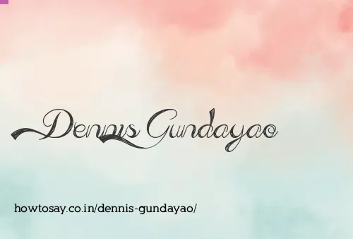 Dennis Gundayao