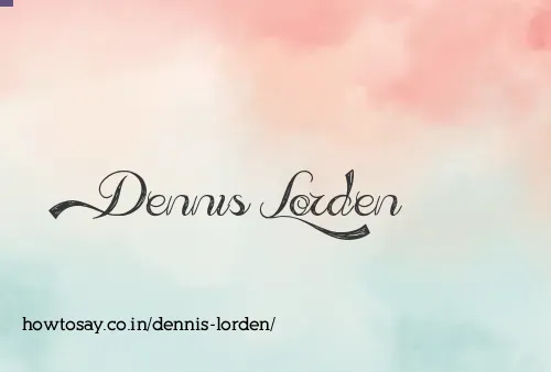 Dennis Lorden