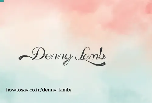 Denny Lamb