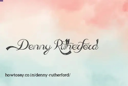Denny Rutherford
