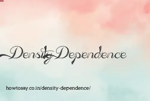 Density Dependence