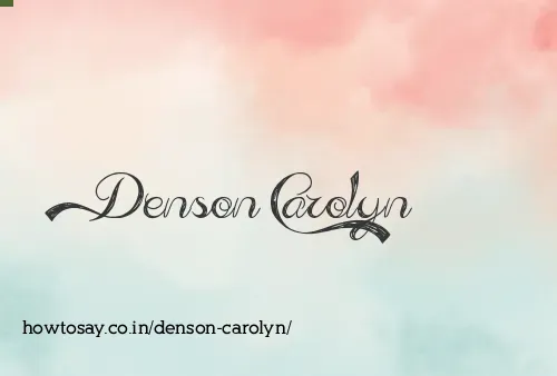 Denson Carolyn