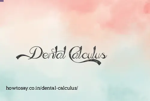 Dental Calculus