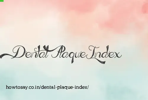 Dental Plaque Index