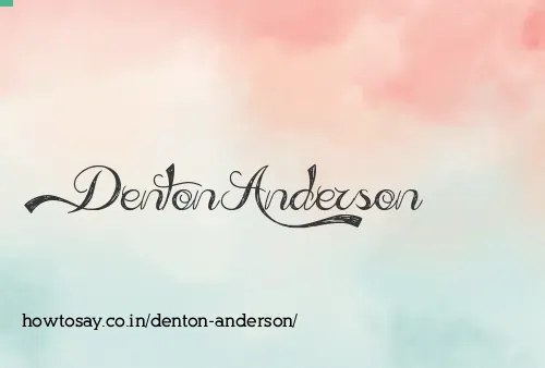 Denton Anderson