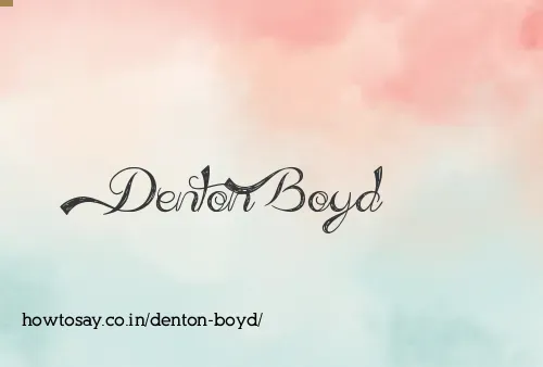 Denton Boyd