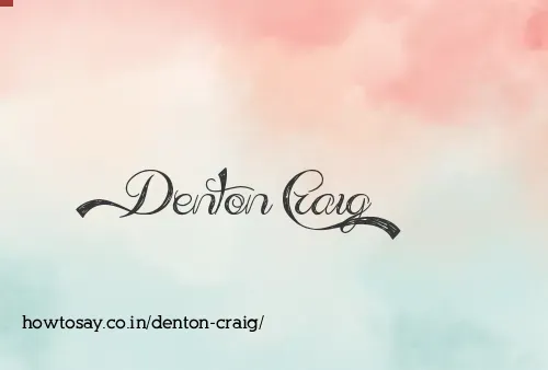 Denton Craig