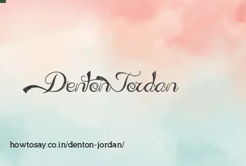 Denton Jordan