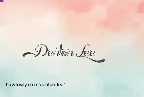 Denton Lee