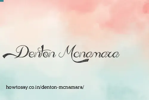 Denton Mcnamara