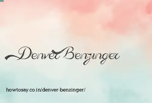 Denver Benzinger