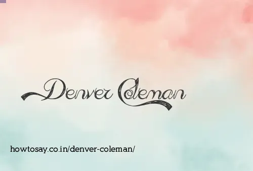 Denver Coleman