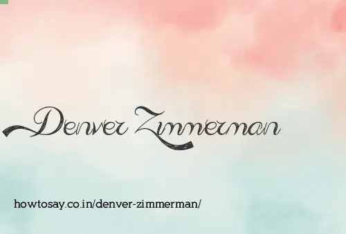 Denver Zimmerman