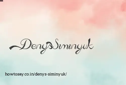 Denys Siminyuk