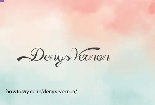 Denys Vernon