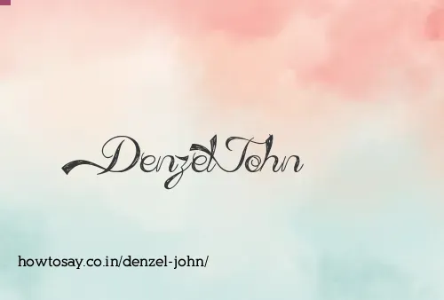Denzel John