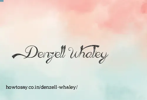 Denzell Whaley