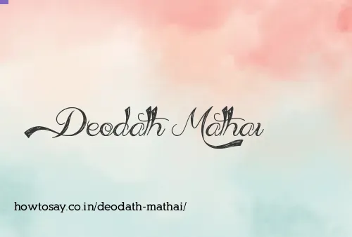 Deodath Mathai