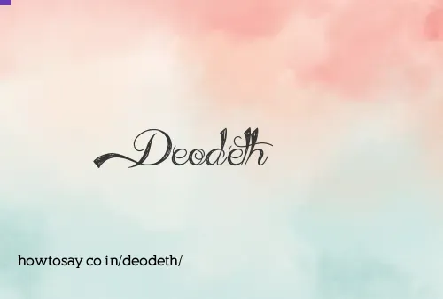 Deodeth