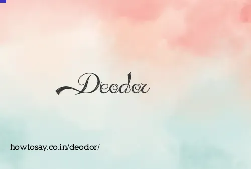 Deodor