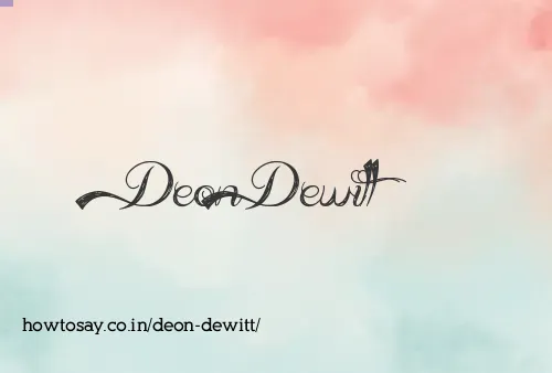Deon Dewitt