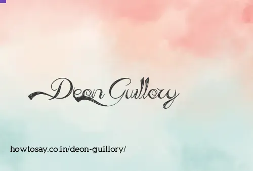 Deon Guillory