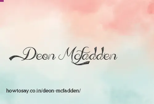 Deon Mcfadden