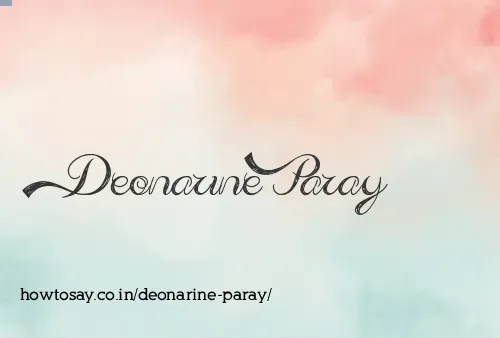 Deonarine Paray