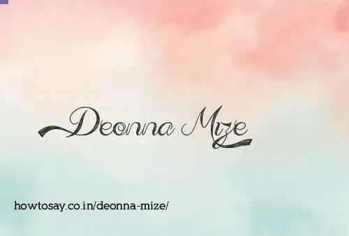 Deonna Mize
