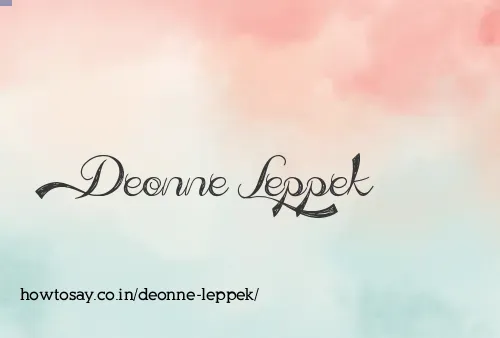 Deonne Leppek