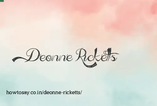 Deonne Ricketts