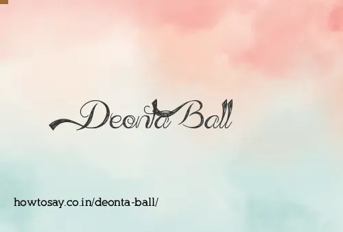 Deonta Ball