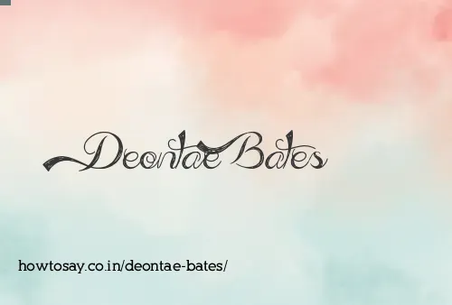 Deontae Bates