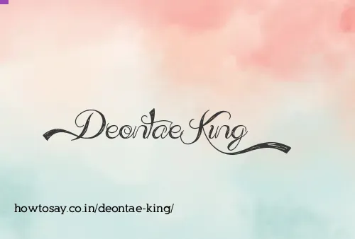 Deontae King
