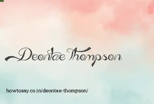 Deontae Thompson