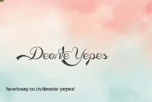 Deonte Yepes