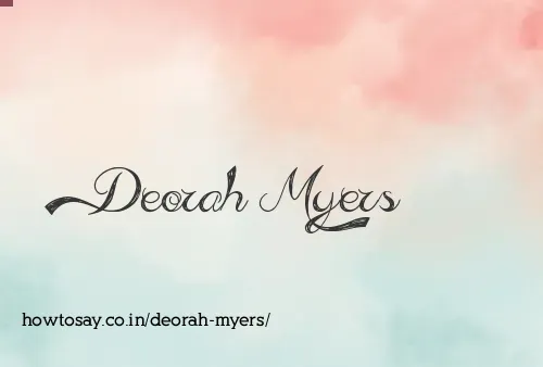 Deorah Myers