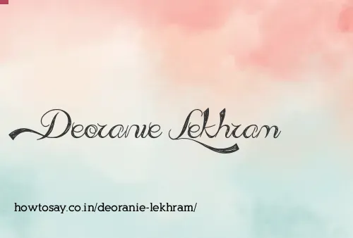 Deoranie Lekhram