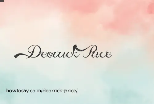 Deorrick Price
