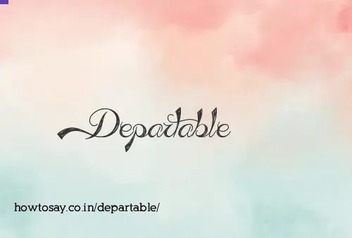 Departable