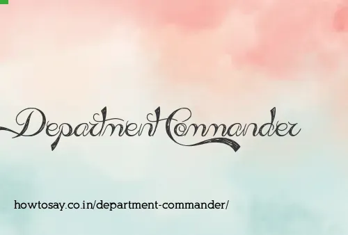 Department Commander