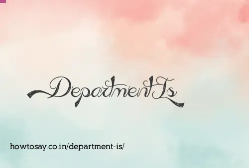 Department Is